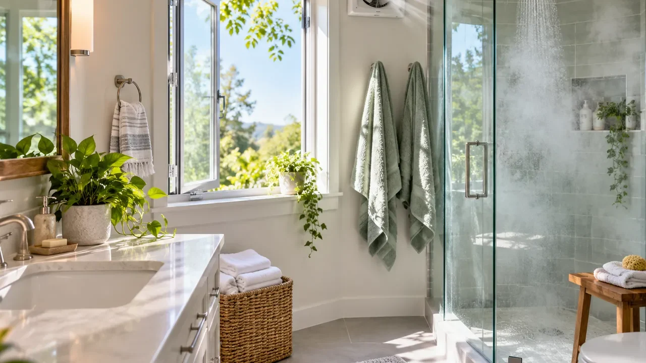 How to Keep a Bathroom Fresh and Reduce Moisture Buildup
