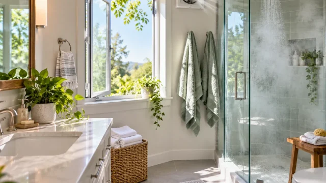 How to Keep a Bathroom Fresh and Reduce Moisture Buildup