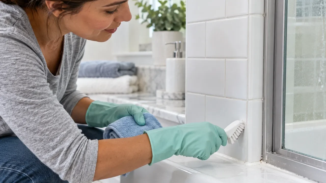 How to Keep Bathroom Caulk and Grout Looking Cleaner