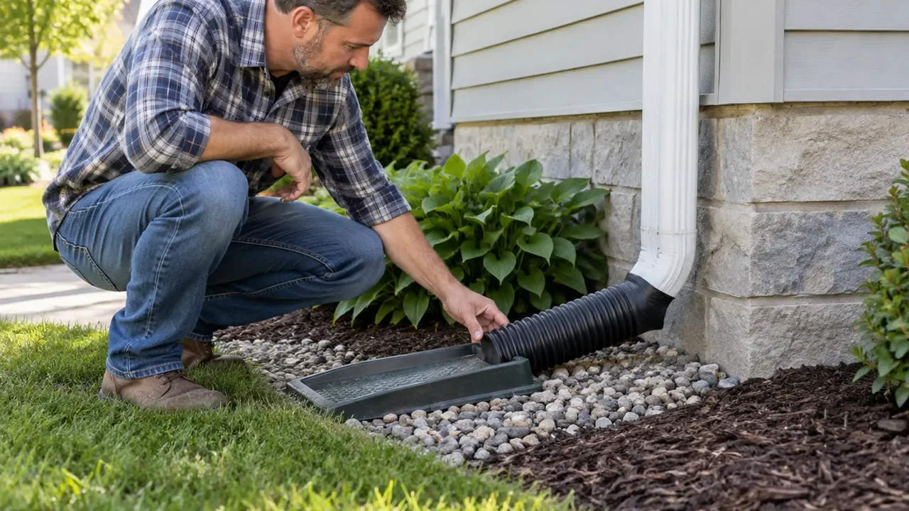 Ground-Level Gutter and Drainage Checks You Can Do Safely