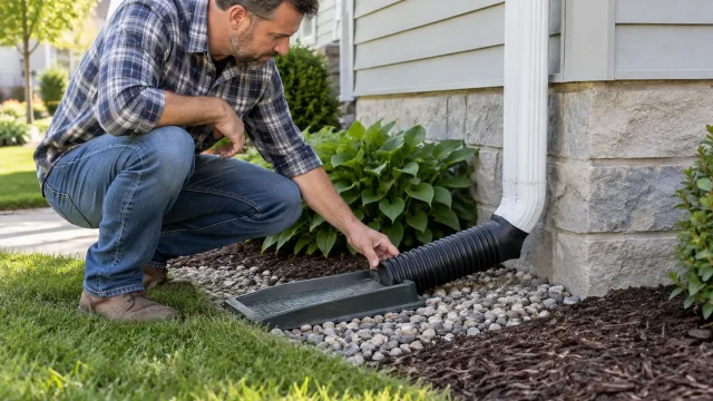 Ground-Level Gutter and Drainage Checks You Can Do Safely