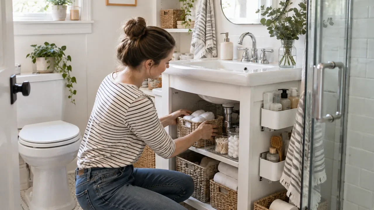 How to Make a Small Bathroom Feel More Organized